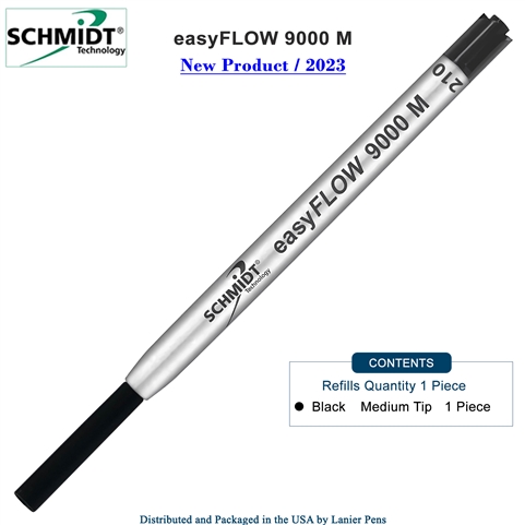 Imprinted Schmidt easyFLOW9000 Ballpoint Refill- Black Ink, Medium Tip 1.0mm - Pack of 1