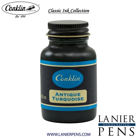 Conklin 60ml Ink Bottle - Antique Turquoise