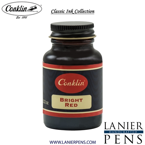 Conklin 60ml Ink Bottle - Bright Red