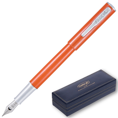 Conklin Coronet Fountain Pen - Orange