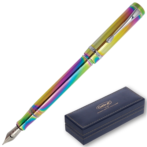 Conklin Duragraph Fountain Pen - Rainbow (Special Edition PVD)