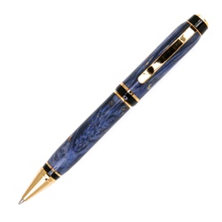 Cigar Twist Pen - Blue Maple Burl