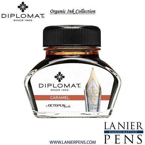 Diplomat Octopus 30ml Ink Bottle - Caramel