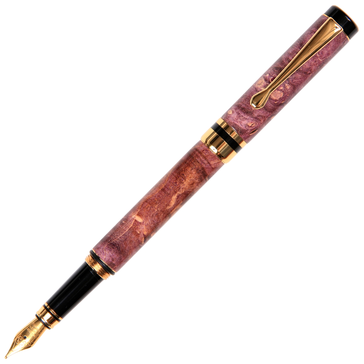 Classic Fountain Pen - Purple Maple Burl
