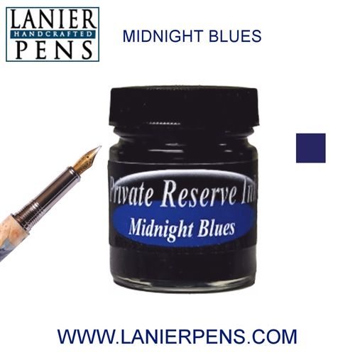 Fountain Pen Ink - Midnight Blues - Fast Dry