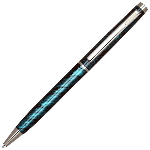 4G Ball Pen - Turquoise with White Accents