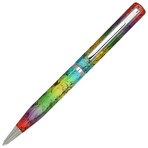 Elica Ball Pen - Rainbow with White Accents