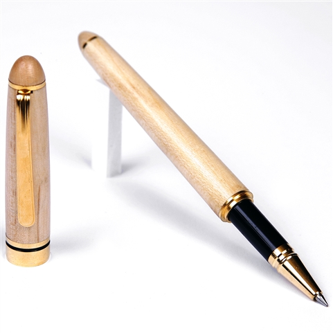 Wood Rollerball Pen - Maple (Budget Friendly)
