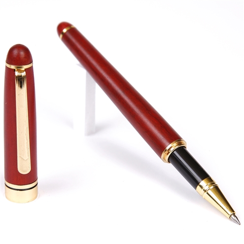 Wood Rollerball Pen - Rosewood (Budget Friendly)