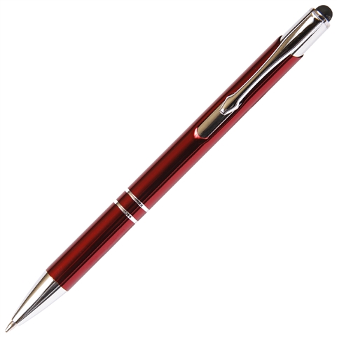 JJ Ballpoint Pen with Stylus - Red (Budget Friendly)