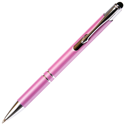 JJ Ballpoint Pen with Stylus - Pink (Budget Friendly)