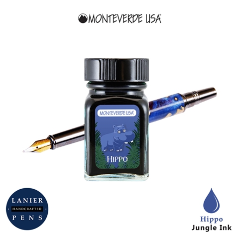 Monteverde G309HI Ink Bottle 30 ml - Jungle Hippo (Dark Blue)