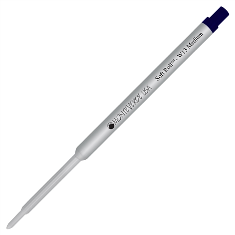 Monteverde Soft Roll Ballpoint W13 Paste Ink Refill Compatible with most Waterman Style Ballpoint Pens - (Medium Tip 0.7mm)