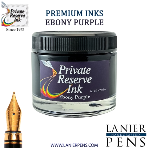 Private Reserve PR17010 Ink Bottle 60 ml - Ebony Purple