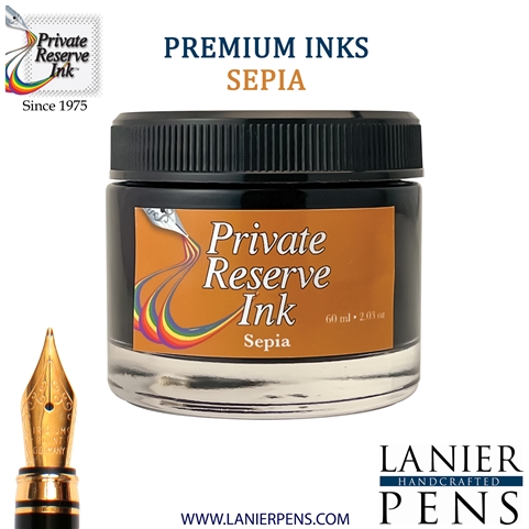 Private Reserve PR17033 Ink Bottle 60 ml - Sepia