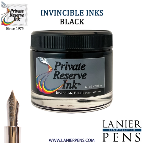 Private Reserve PR17037 Ink Bottle 60 ml - Invincible Black Permanent Ink