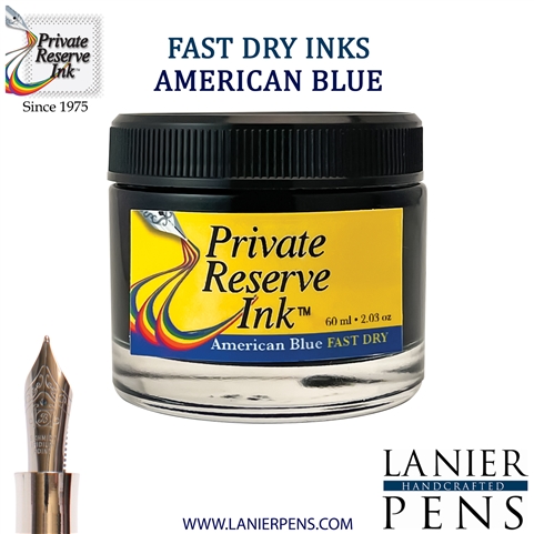 Private Reserve PR17039 Ink Bottle 60 ml - American Blue-Fast Dry