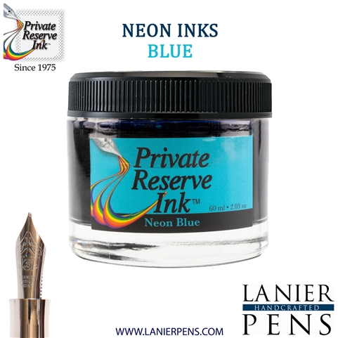 Private Reserve PR17058 Ink Bottle 60 ml - Neon Blue