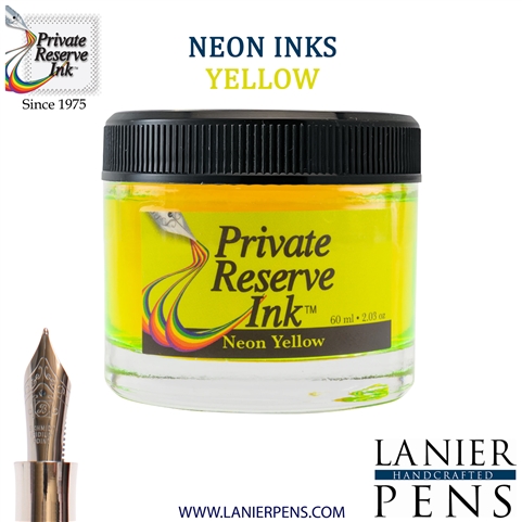 Private Reserve PR17063 Ink Bottle 60 ml - Neon Yellow