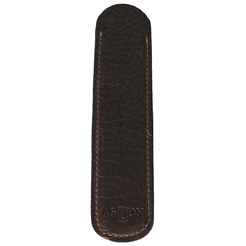 Leather Pen Slip - Brown Single