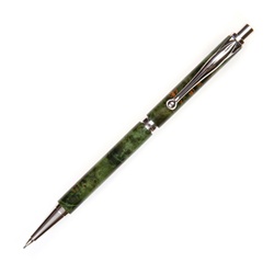 Slimline Pencil - Green Maple Burl